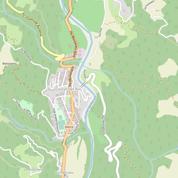 Thumbnail mappa musei di Castel del Rio