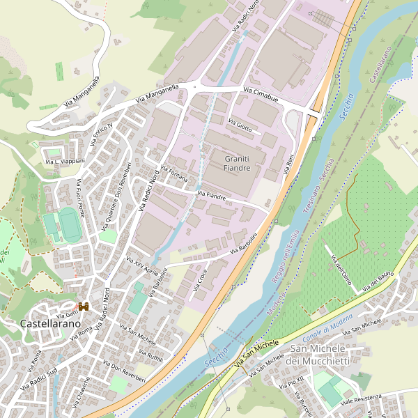 Thumbnail mappa stradale di Castellarano
