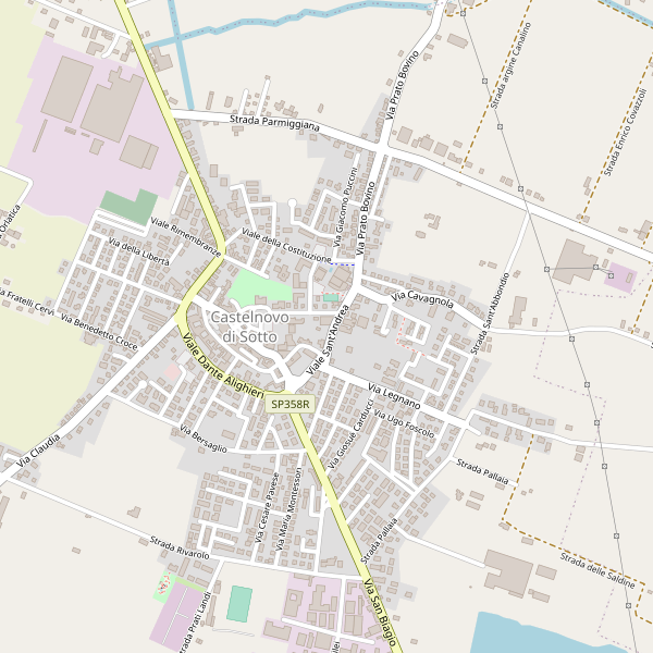 Thumbnail mappa stradale di Castelnovo di Sotto