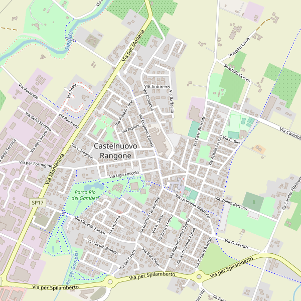 Thumbnail mappa stradale di Castelnuovo Rangone