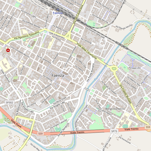 Thumbnail mappa stradale di Faenza