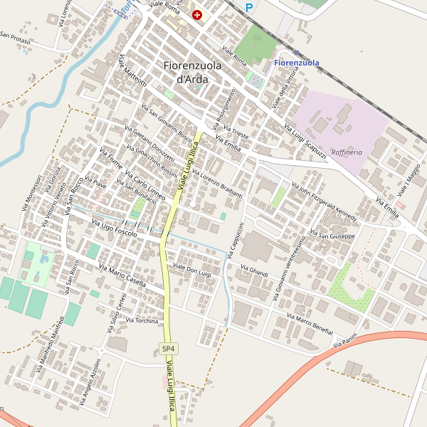 Thumbnail mappa stradale di Fiorenzuola d'Arda