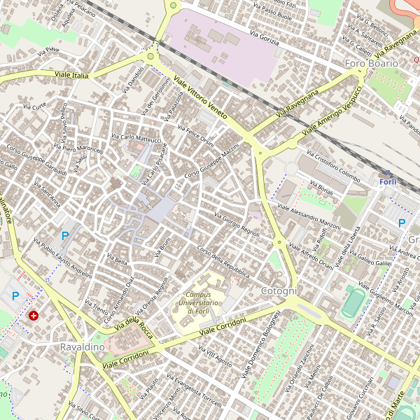 Thumbnail mappa stradale di Forlì