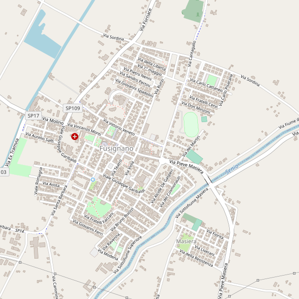 Thumbnail mappa chiese di Fusignano