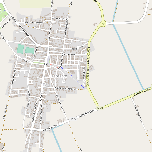 Thumbnail mappa stradale di Lagosanto