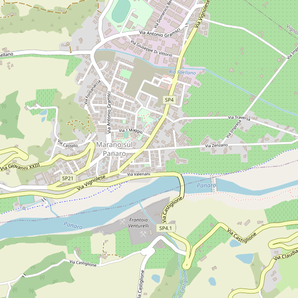 Thumbnail mappa stradale di Marano sul Panaro