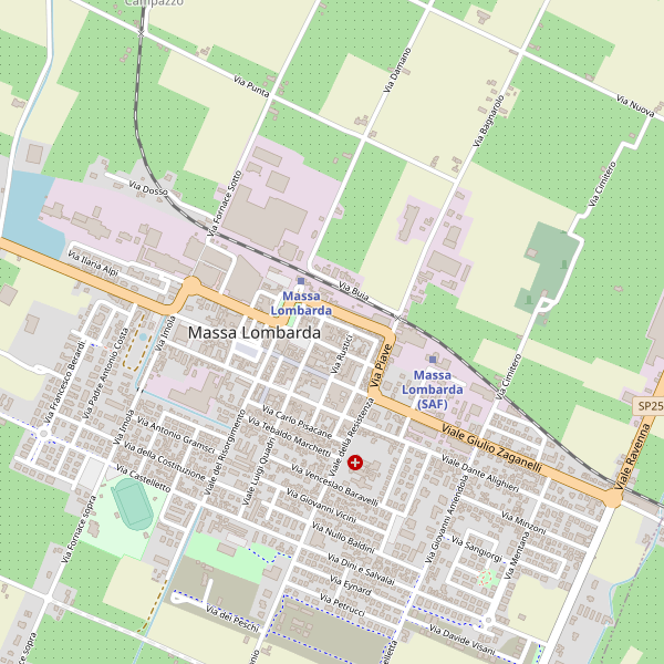Thumbnail mappa stradale di Massa Lombarda