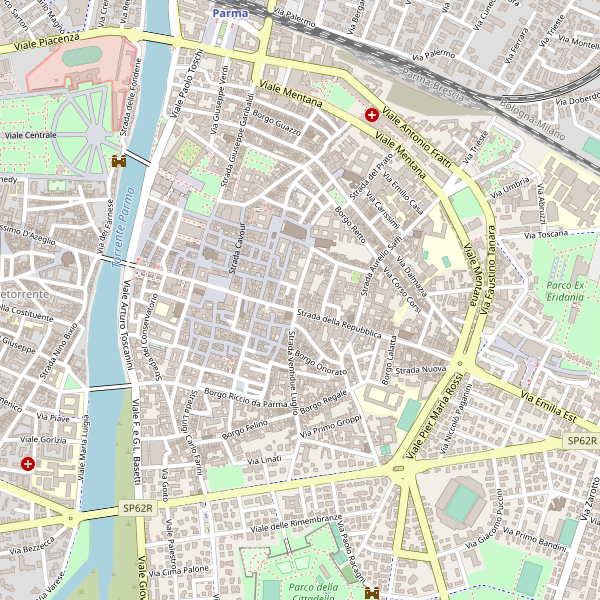 Thumbnail mappa stradale di Parma