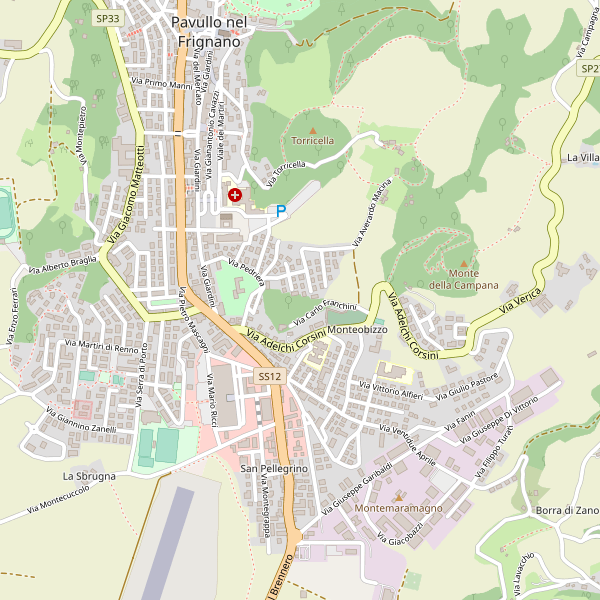 Thumbnail mappa stradale di Pavullo nel Frignano
