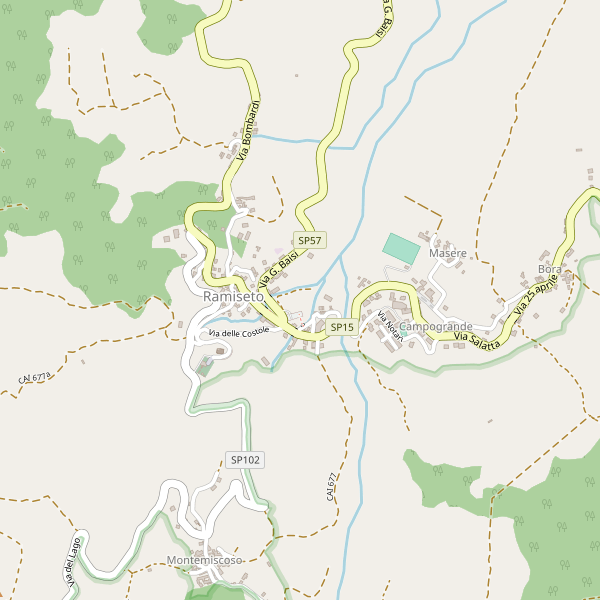 Thumbnail mappa stradale di Ramiseto