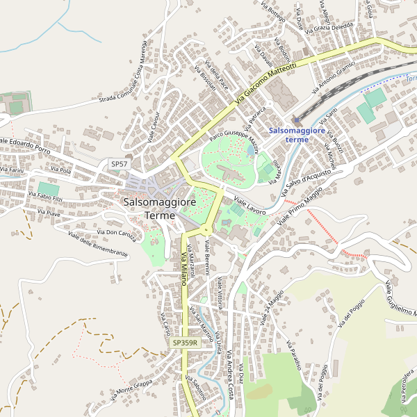 Thumbnail mappa stradale di Salsomaggiore Terme