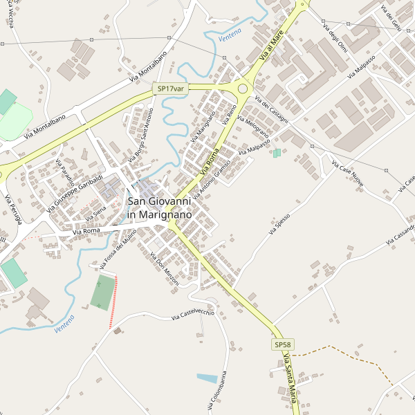 Thumbnail mappa stradale di San Giovanni in Marignano