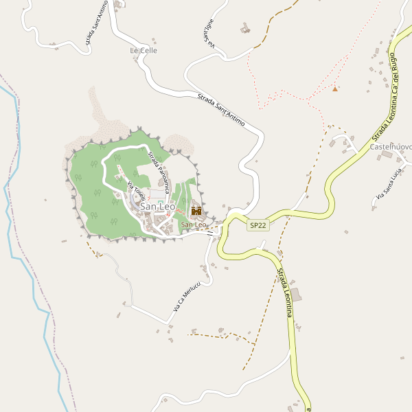 Thumbnail mappa attrazioni di San Leo