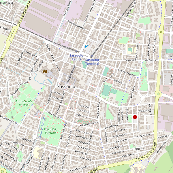 Thumbnail mappa stradale di Sassuolo