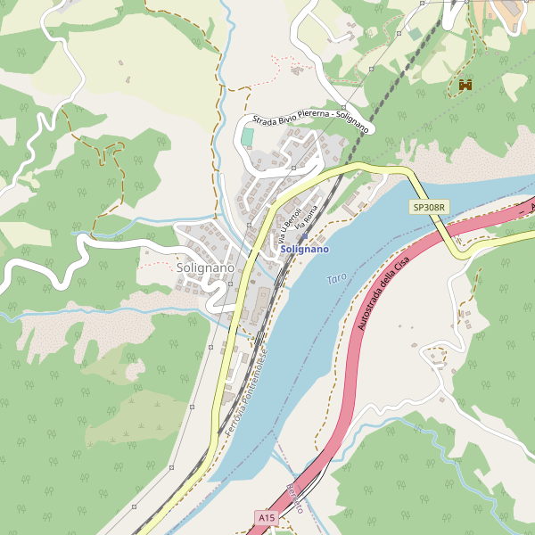 Thumbnail mappa stradale di Solignano