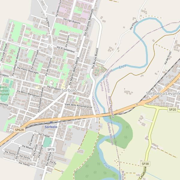 Thumbnail mappa stradale di Sorbolo