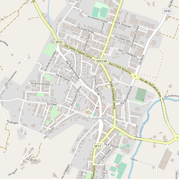 Thumbnail mappa stradale di Traversetolo