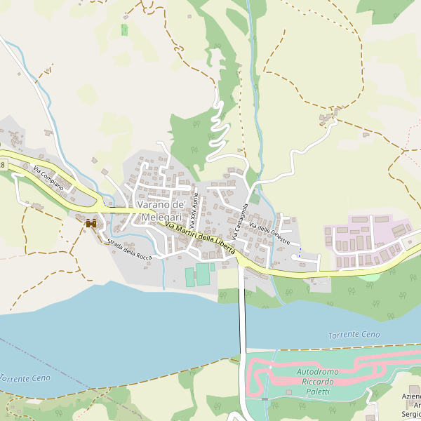 Thumbnail mappa stradale di Varano de' Melegari