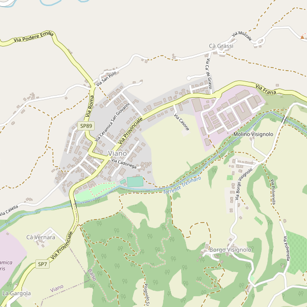 Thumbnail mappa stradale di Viano