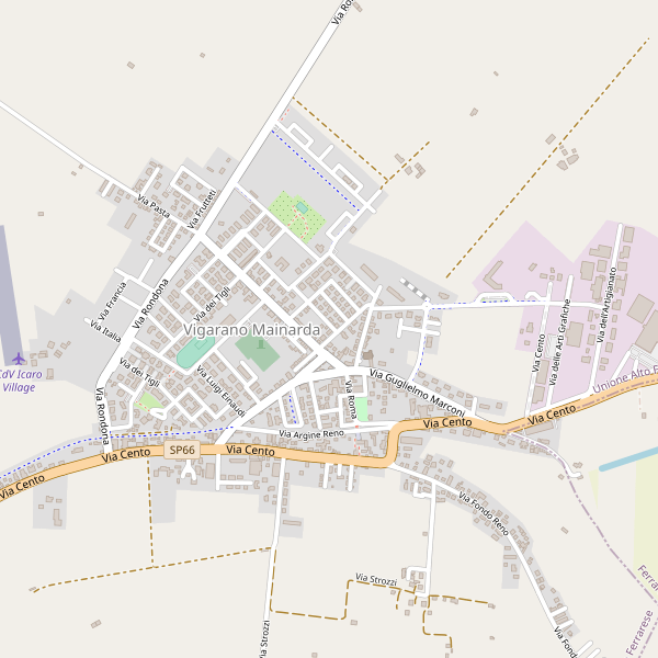 Thumbnail mappa monumenti di Vigarano Mainarda