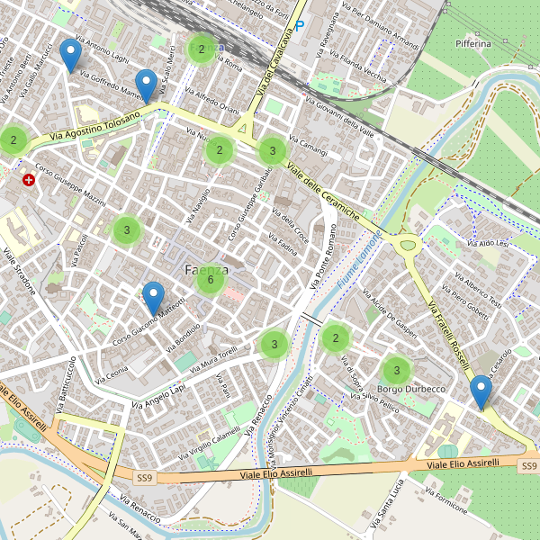 Thumbnail mappa bar di Faenza