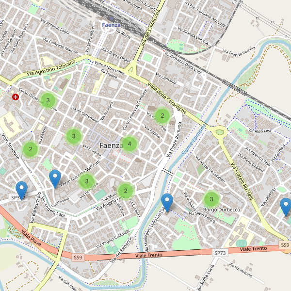 Thumbnail mappa chiese di Faenza