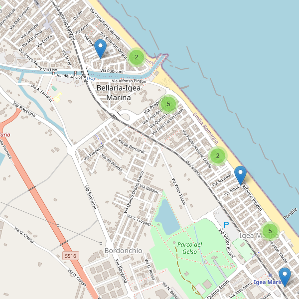 Thumbnail mappa hotel di Bellaria-Igea Marina