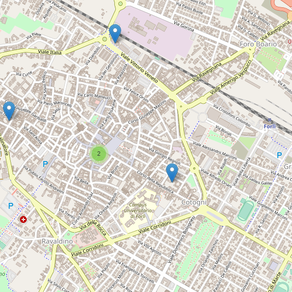 Thumbnail mappa hotel di Forlì