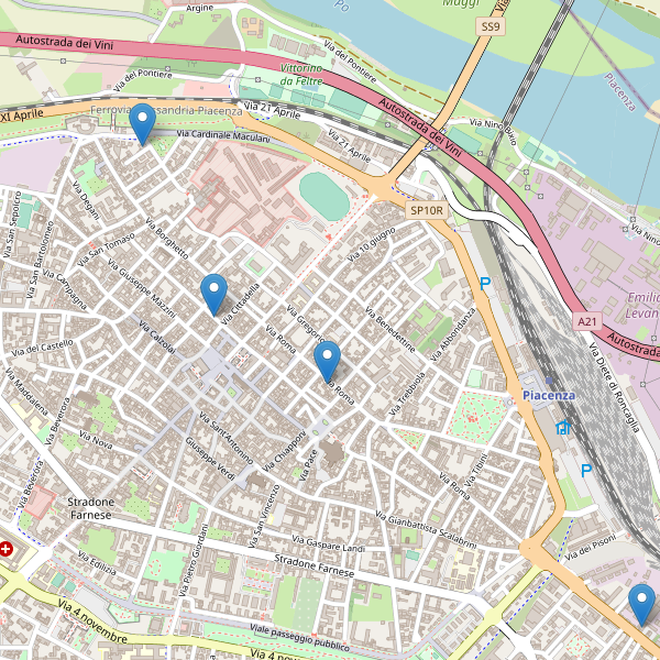 Thumbnail mappa hotel Piacenza