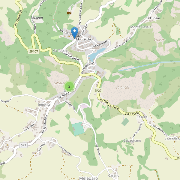 Thumbnail mappa parcheggi di Baiso