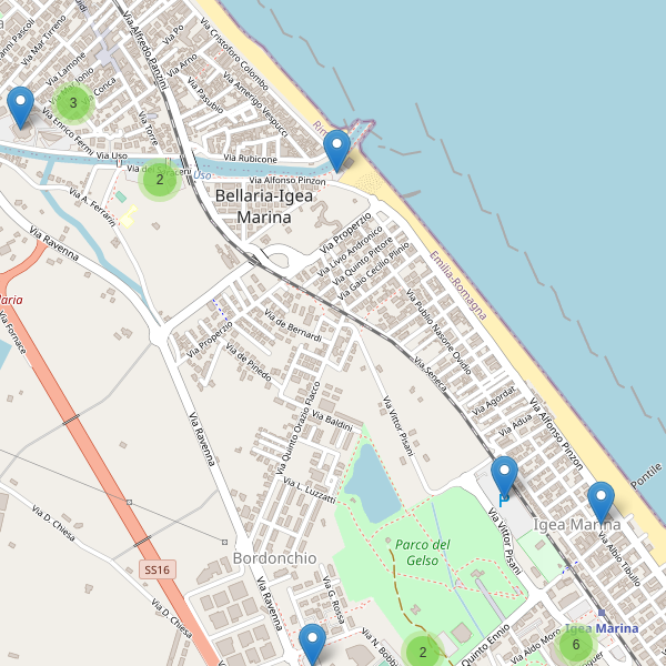 Thumbnail mappa parcheggi di Bellaria-Igea Marina