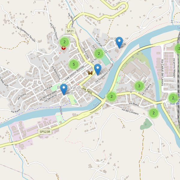Thumbnail mappa parcheggi di Borgo Val di Taro