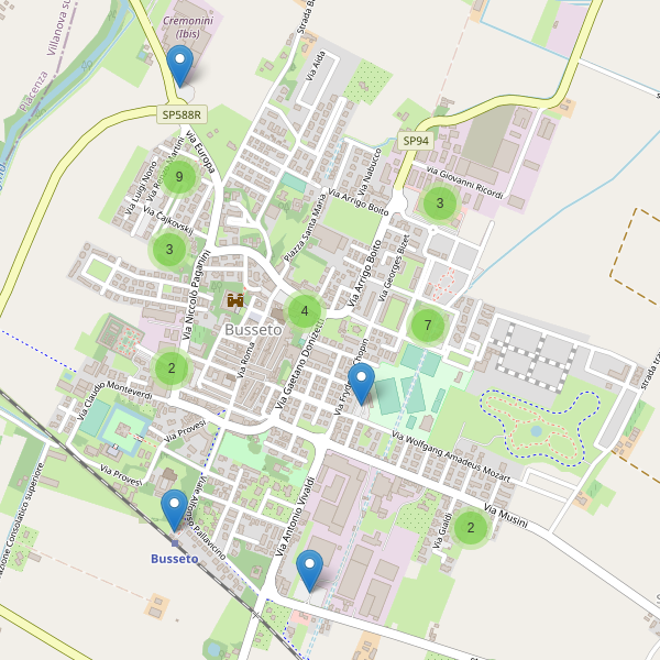 Thumbnail mappa parcheggi di Busseto