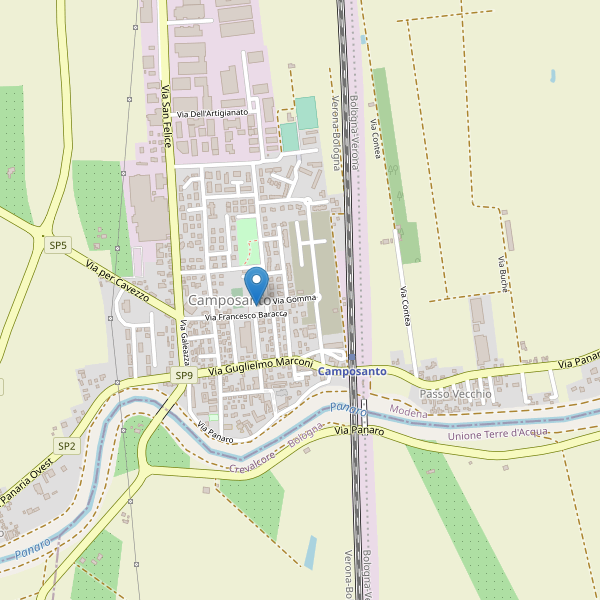 Thumbnail mappa parcheggi di Camposanto