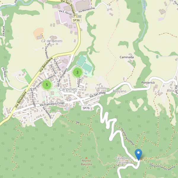 Thumbnail mappa parcheggi di Carpineti