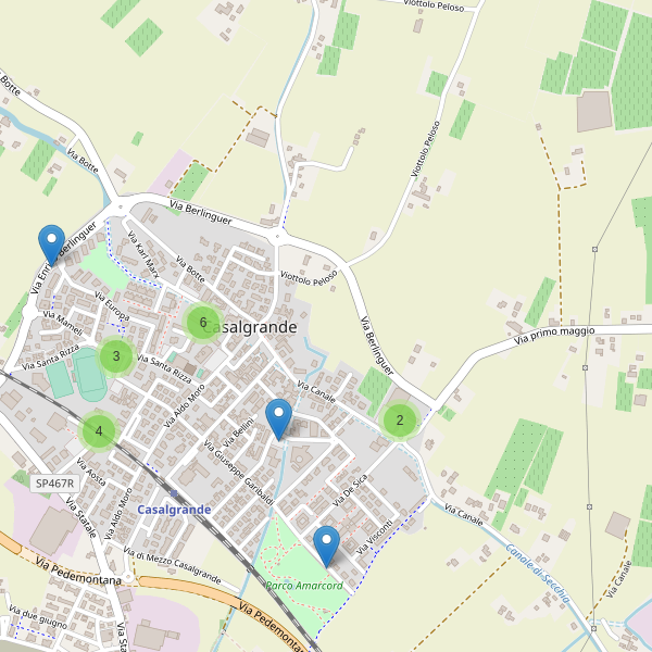 Thumbnail mappa parcheggi di Casalgrande