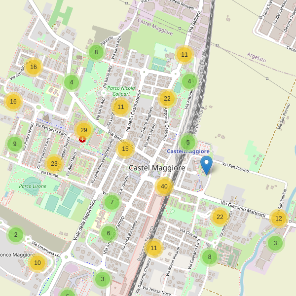 Thumbnail mappa parcheggi di Castel Maggiore