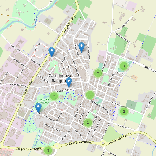 Thumbnail mappa parcheggi di Castelnuovo Rangone