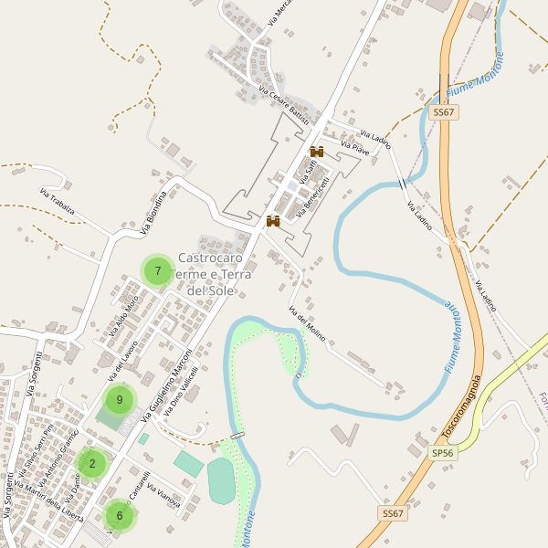 Thumbnail mappa parcheggi di Castrocaro Terme e Terra del Sole