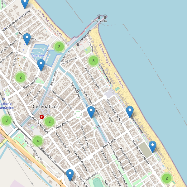Thumbnail mappa parcheggi di Cesenatico
