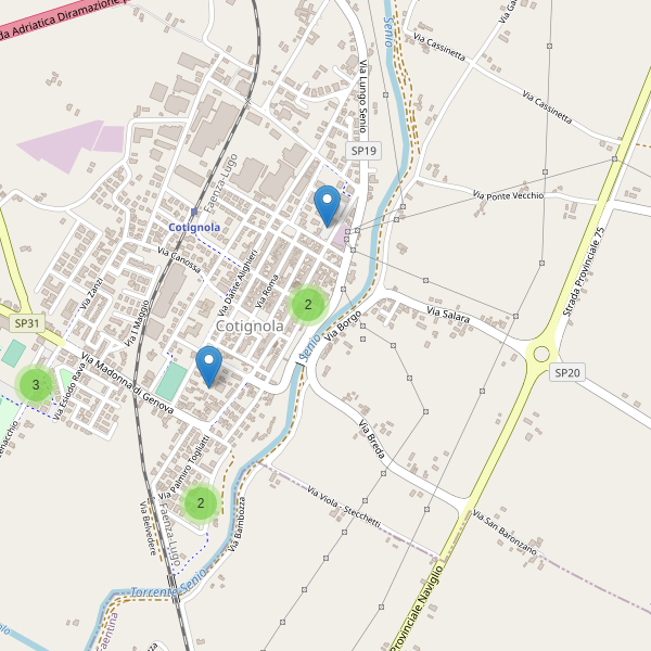 Thumbnail mappa parcheggi di Cotignola