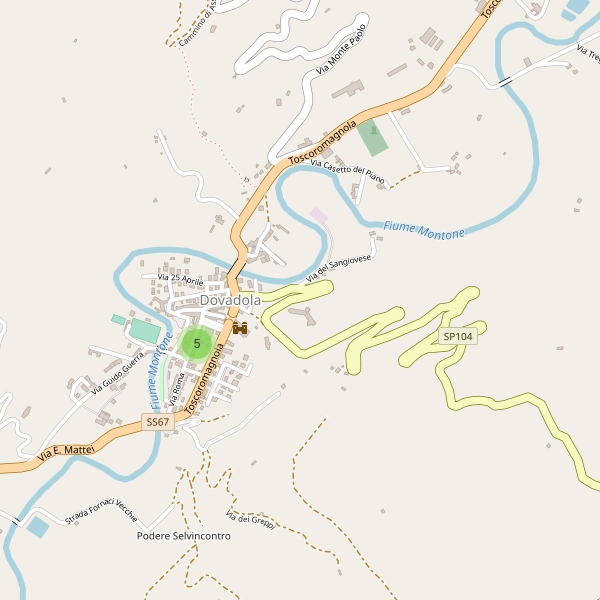 Thumbnail mappa parcheggi di Dovadola