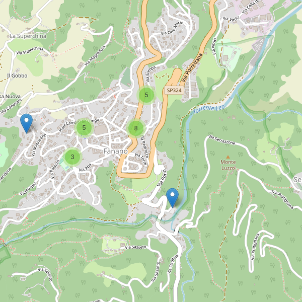 Thumbnail mappa parcheggi di Fanano