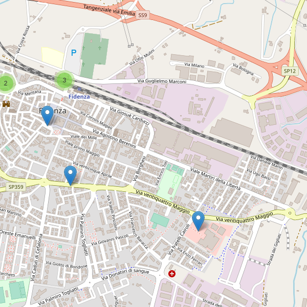Thumbnail mappa parcheggi di Fidenza