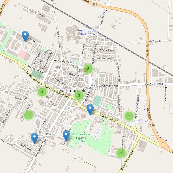 Thumbnail mappa parcheggi di Forlimpopoli