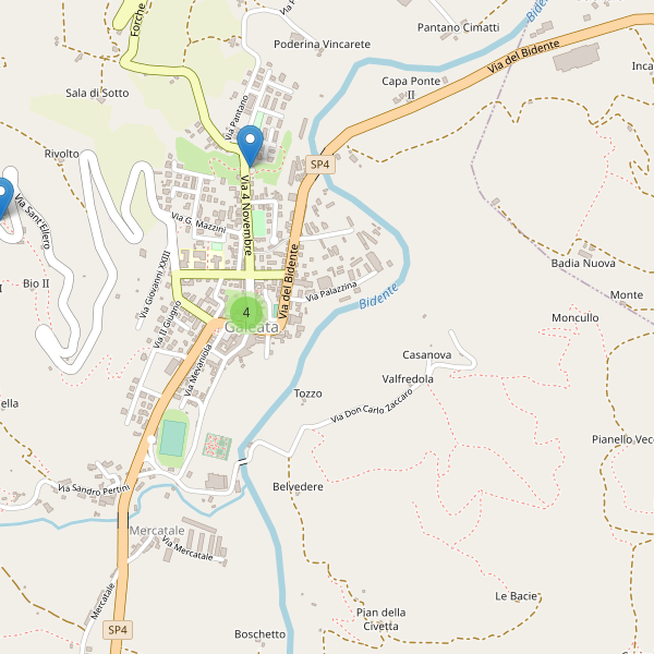 Thumbnail mappa parcheggi di Galeata