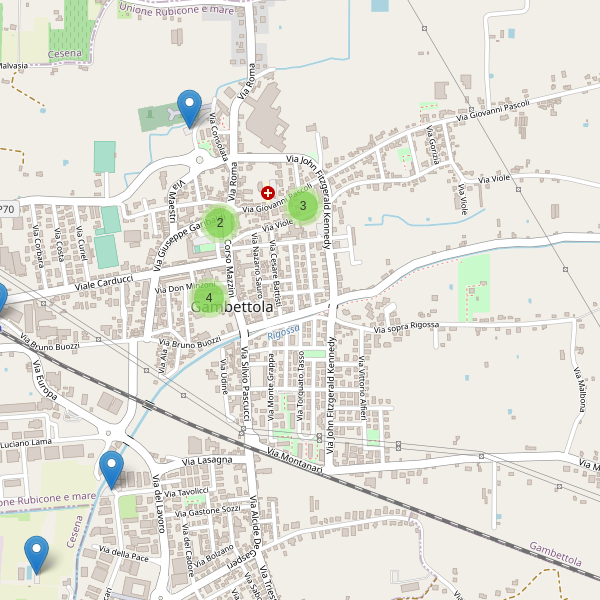 Thumbnail mappa parcheggi di Gambettola