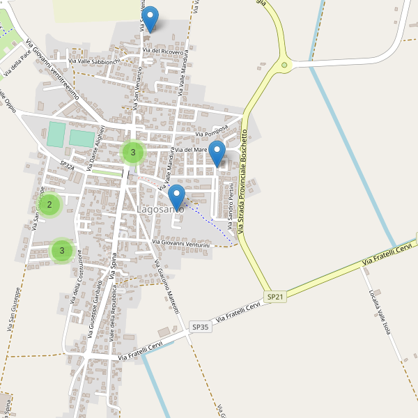 Thumbnail mappa parcheggi di Lagosanto