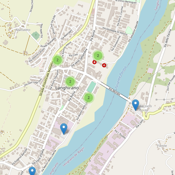 Thumbnail mappa parcheggi di Langhirano