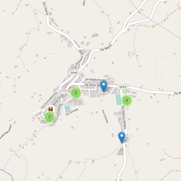 Thumbnail mappa parcheggi di Longiano